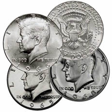 40% Silver Half Dollars (1965-1970)